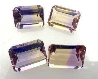 Ametrine Emerald Cut Gemstones