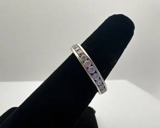 Silver CZ Eternity Ring