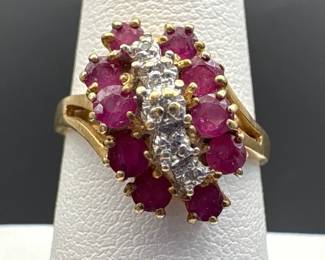 Ruby & Diamond Gold Ring