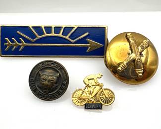 Boy Scout and Schwinn Pins