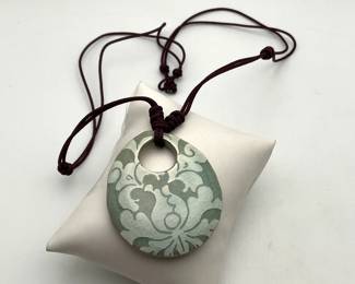 Clay Pendant Necklace