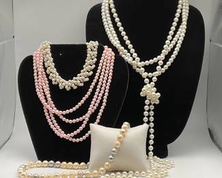 Faux Pearl Necklaces