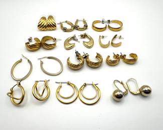 Gold Tone Fashion Earrings