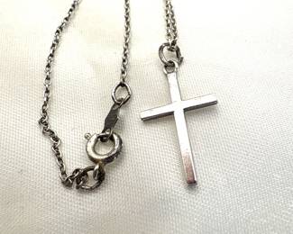 Sterling Silver Cross Necklace