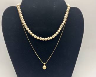 Faux Pearl Necklaces