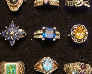 More new Sterling rings 