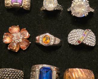 More new Sterling rings 