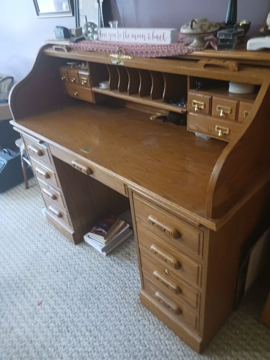 Oak S Roll Top Desk 