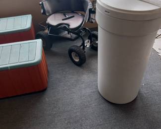 VINYL AND FLOWER GARDEN CART