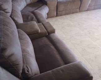 Huge couch with electric reclinersI