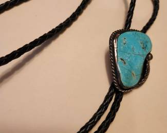 Sterling Silver and Turquoise Bolo