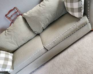 Lovely Neutral Tone Sofa with it's Decorator Pillows! Great condition! 