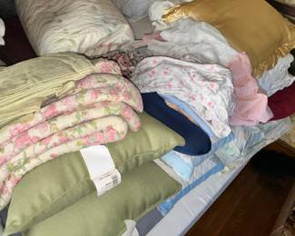 more linens and blankets