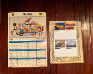 1980s artwork calendars