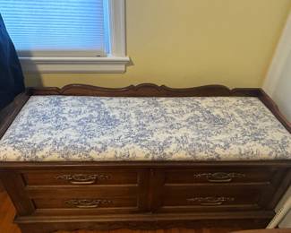 Padded cedar chest 