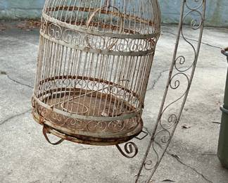 Antique bird cage.