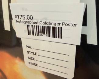 Autographed Goldfinger Poster 