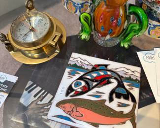 Murano Style Glass Frog