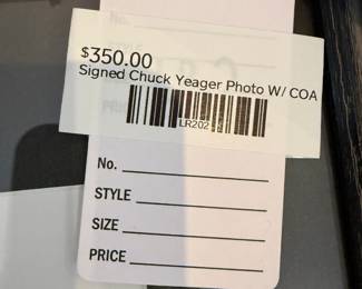 Signed Chuck Yeager Photo