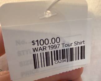 WAR 1997 Tour Shirt 