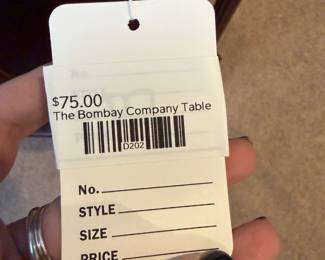 The Bombay Company Table 