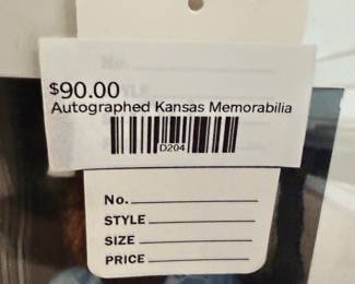 Autographed Kansas Memorabilia