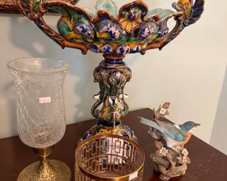 Majolica Centerpiece Bowl