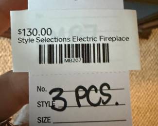 Style Selections Electric Fireplace 
