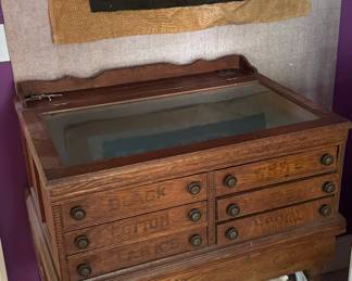 Another view of the commercial spool cabinet