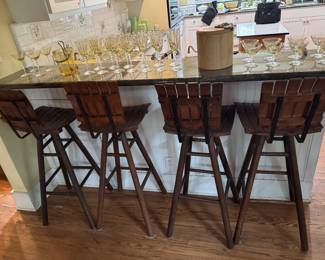 Umanoff style counter bar stools.