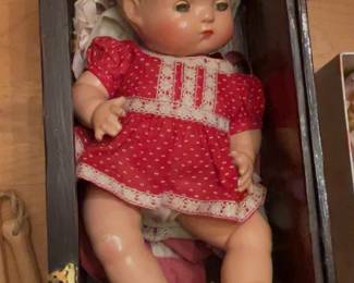 Effanbee Baby doll, has some extra clothes included 