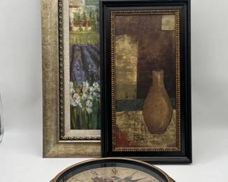 39 MediterraneanDecorLotFeaturingBatteryPoweredClock