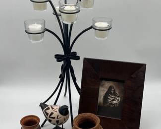 100 DarkNeutralRoomDecorFeaturingMultiCandleHolder