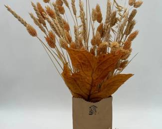 99 HarveyCraftPaperBag2CeramicVasewithDriedArrangement