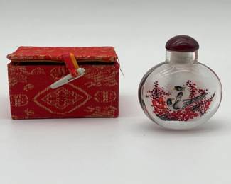 96 ReversePainted2TallGlassSnuffBottle