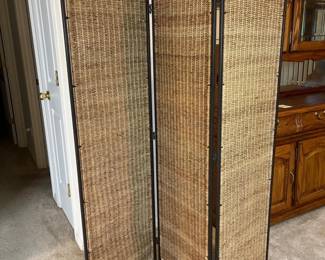 58 Rattan3Section65TallRoomDivider