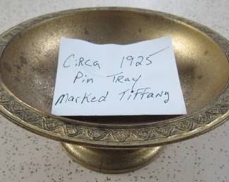 Circa 1925 Pin Tray marked Tiffany