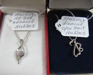 Sterling & Diamond Necklaces
