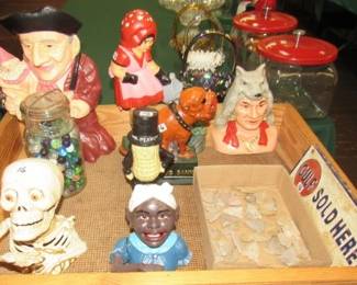 Cast Iron Banks & Door Stops