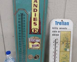 Vintage Metal Thermometers