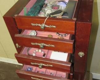 Jewelry Armoire & Contents
