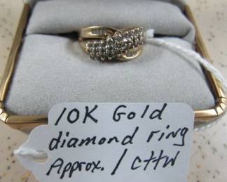 10K Gold Diamond Ring