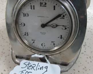 Sterling Tiffany & Co. 15 Jewel Travel Clock