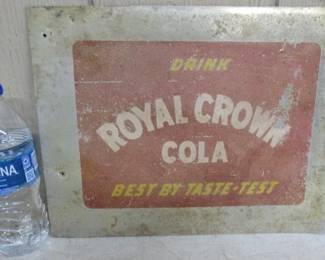 Old Metal RC Cola Sign