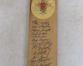 Fraternity Paddle Signed by Members