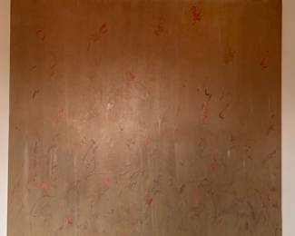 "Untitled" #367, Oil on Canvas, Terry Dowd. Circa 1979. Measures 63" W x 57" H. 