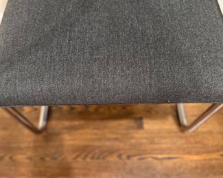 Set of 8 Mies van der Rohe BRNO Tubular Steel Armchair (Model 255), Designed in 1930. American, Circa 1970s–1980s. Chrome-Plated Tubular Steel with Upholstered Seat and Back. Chairs Measure 22" W x 24" D with 17" Seat Height. Photo 12 of 12. 