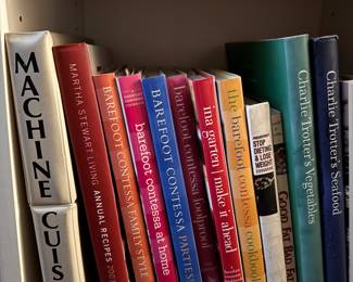 Barefoot Contessa & Charlie Trotter Cookbooks. 