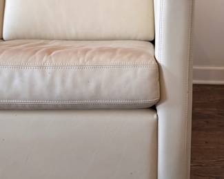 Charles Pfister for Knoll Mid-Century Custom-Designed Leather Upholstered Sofa. Circa 2001. Measures 87" W x 33" D x 17" Seat Height. Photo 2 of 3. 