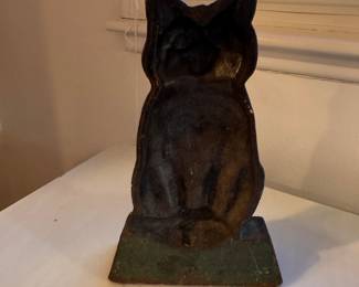 Cast Iron Cat Door Stop. Measures 12" H. Photo 2 of 2. 